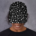Black And White Star Pattern Print Baseball Cap
