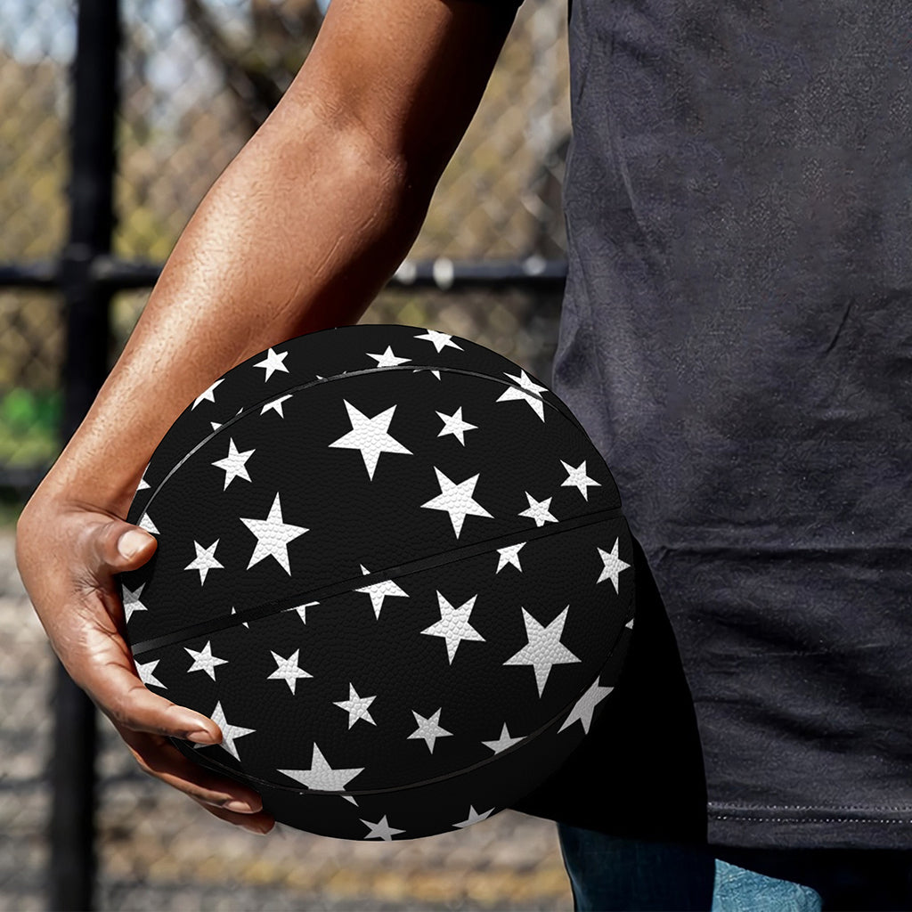 Black And White Star Pattern Print Basketball