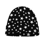 Black And White Star Pattern Print Beanie