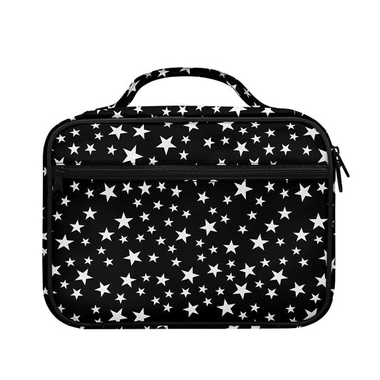 Black And White Star Pattern Print Briefcase Bible Bag