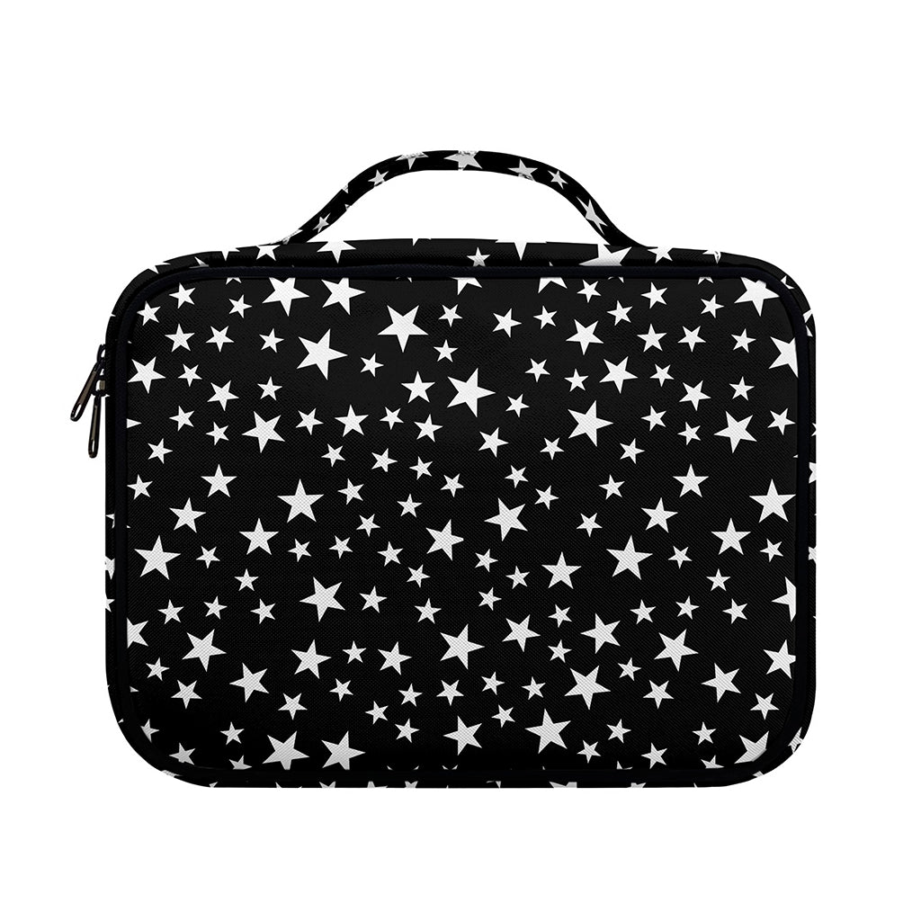 Black And White Star Pattern Print Briefcase Bible Bag