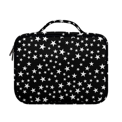 Black And White Star Pattern Print Briefcase Bible Bag
