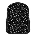 Black And White Star Pattern Print Casual Backpack