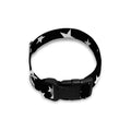 Black And White Star Pattern Print Dog Collar