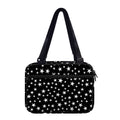 Black And White Star Pattern Print Double Strap Bible Bag