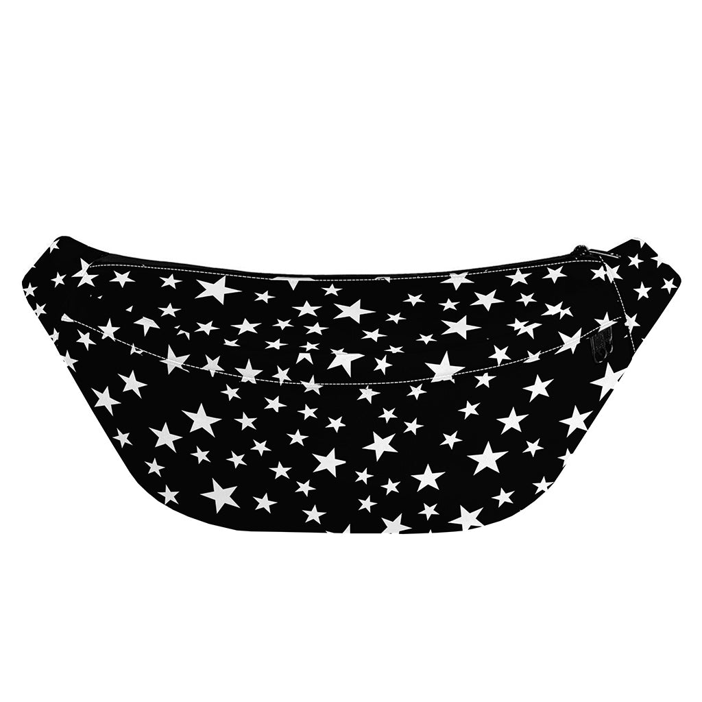 Black And White Star Pattern Print Fanny Pack