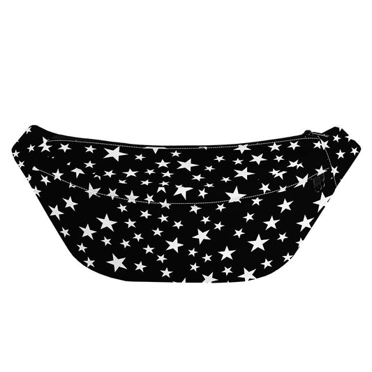 Black And White Star Pattern Print Fanny Pack