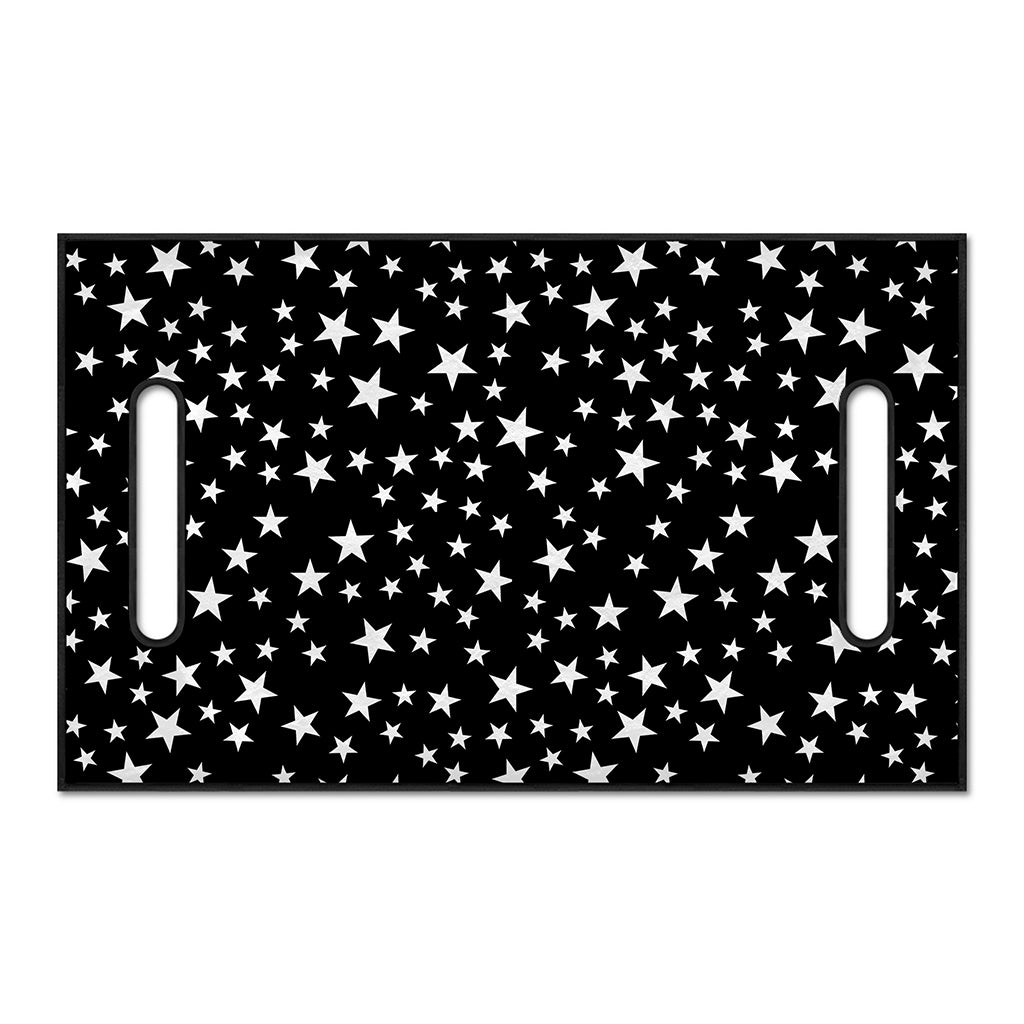 Black And White Star Pattern Print Golf Cart Seat Cover