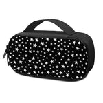 Black And White Star Pattern Print Insulin Cooler Travel Case