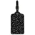 Black And White Star Pattern Print Luggage Tag