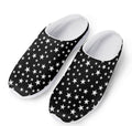 Black And White Star Pattern Print Mesh Casual Shoes