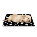 Black And White Star Pattern Print Pet Cooling Mat Cover