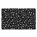 Black And White Star Pattern Print Polyester Doormat
