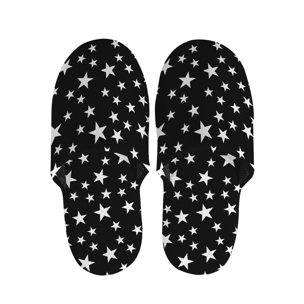 Black And White Star Pattern Print Slippers