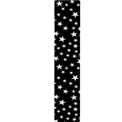 Black And White Star Pattern Print Table Runner