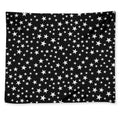 Black And White Star Pattern Print Tapestry