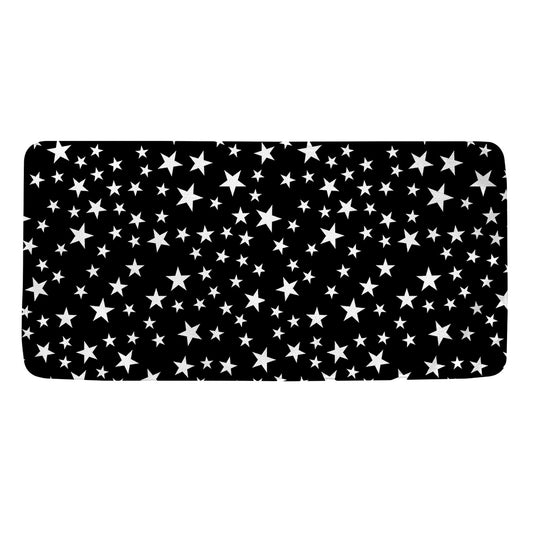 Black And White Star Pattern Print Towel