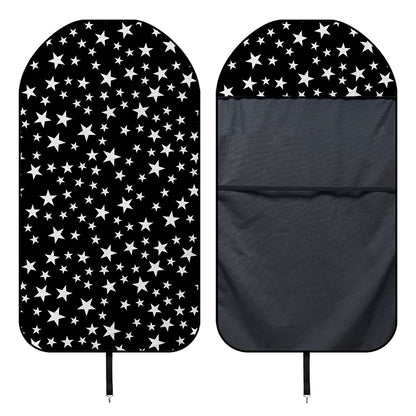 Black And White Star Pattern Print Waterproof Car Seat Cover