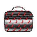 Black And White Striped Chili Print Briefcase Bible Bag
