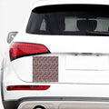 Black And White Striped Chili Print Car Sticker