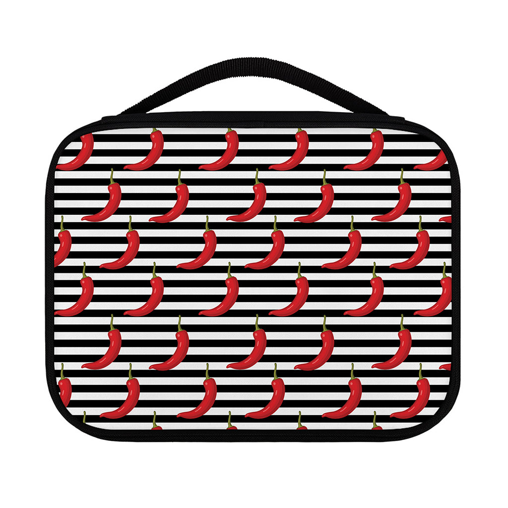 Black And White Striped Chili Print Classic Bible Case