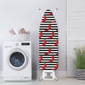 Black And White Striped Chili Print Ironing Board Cover