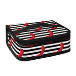 Black And White Striped Chili Print Small Lunch Bag