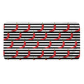 Black And White Striped Chili Print Towel