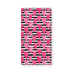 Black And White Striped Heart Print Baby Crib Sheet