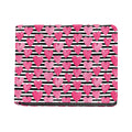 Black And White Striped Heart Print Bifold Wallet