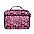Black And White Striped Heart Print Briefcase Bible Bag