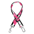 Black And White Striped Heart Print Dog Seat Belt