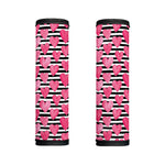 Black And White Striped Heart Print Handle Covers