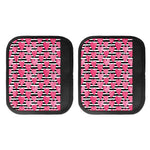 Black And White Striped Heart Print Handle Covers
