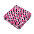 Black And White Striped Heart Print Outdoor Seat Cushion Cover