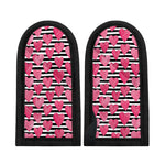 Black And White Striped Heart Print Skillet Handle Cover