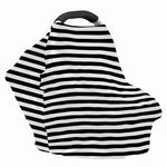 Black And White Striped Pattern Print Baby Seat Cover