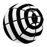 Black And White Striped Pattern Print Basketball