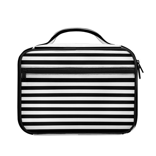 Black And White Striped Pattern Print Briefcase Bible Bag