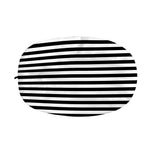 Black And White Striped Pattern Print Car Side Mirror Covers