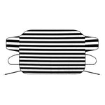 Black And White Striped Pattern Print Car Windshield Snow Cover
