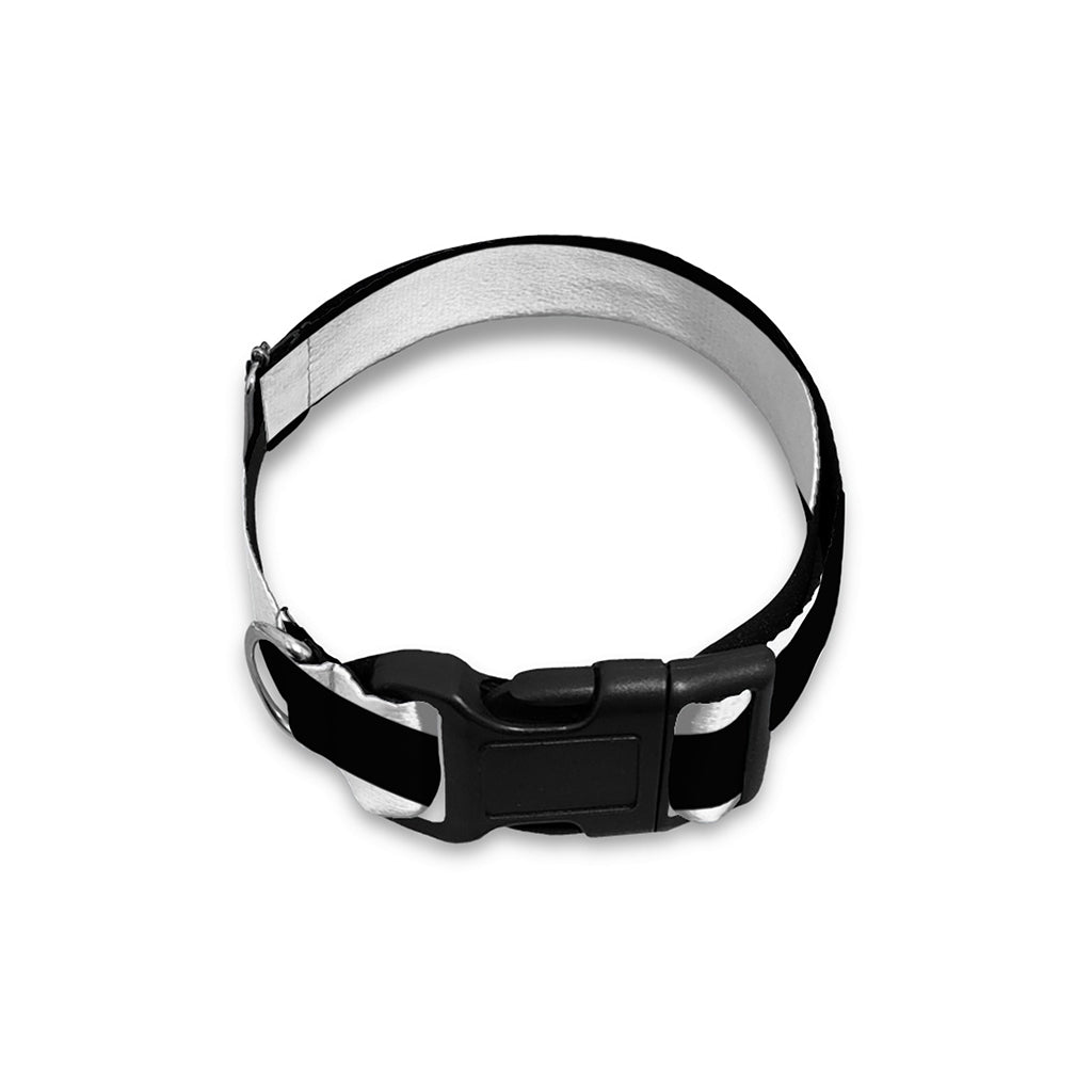 Black And White Striped Pattern Print Dog Collar