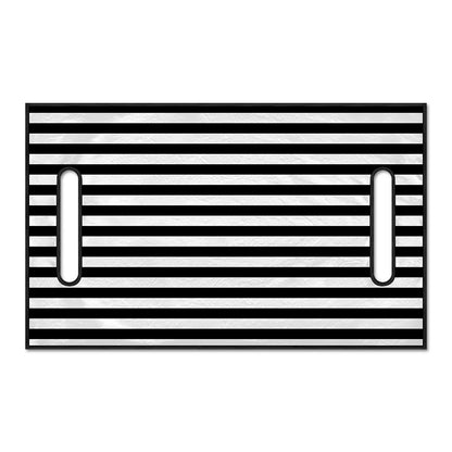 Black And White Striped Pattern Print Golf Cart Seat Cover