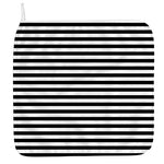 Black And White Striped Pattern Print Hand Towel