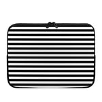 Black And White Striped Pattern Print Laptop Sleeve