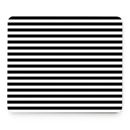 Black And White Striped Pattern Print Mouse Pad