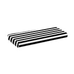 Black And White Striped Pattern Print Piano Keyboard Cover