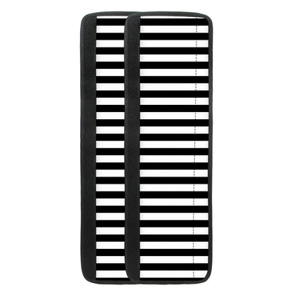 Black And White Striped Pattern Print Refrigerator Handle Covers
