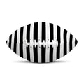 Black And White Striped Pattern Print Rugby Ball