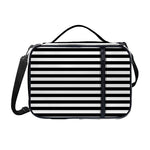 Black And White Striped Pattern Print Shoulder Strap Bible Bag